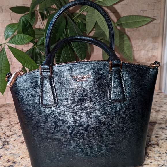 Kate Spade Metallic Green Small Crossbody Purse Handbag - Picture 2 of 4